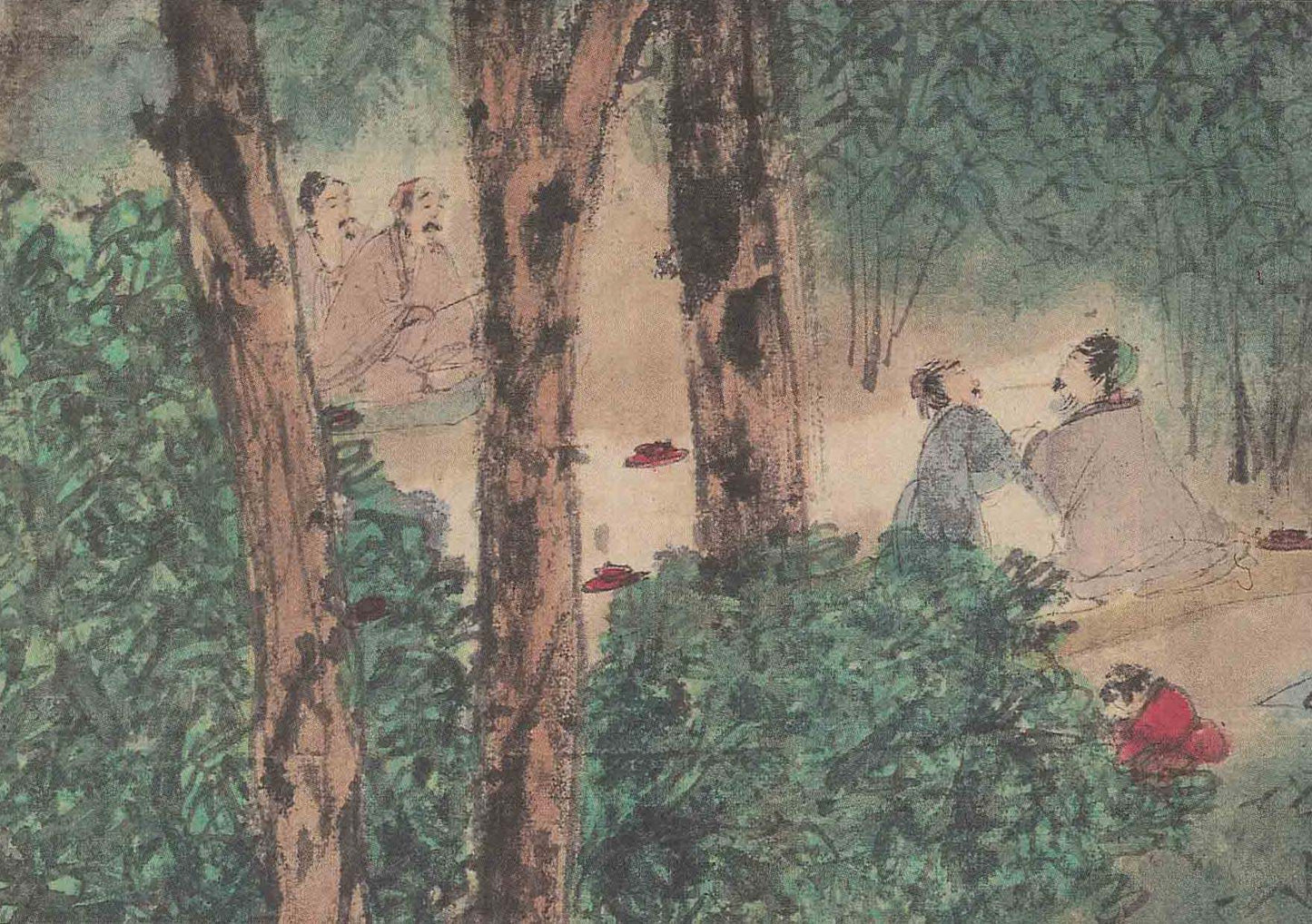 LN1 Postcard – ‘Scene at the Orchid Pavilion’ by Fu Baoshi