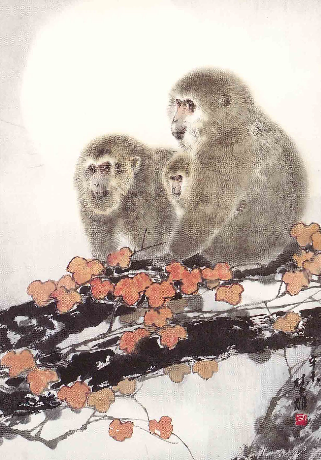 LN2 Greetings Card – ‘Monkeys’ by Fang Chuxiong